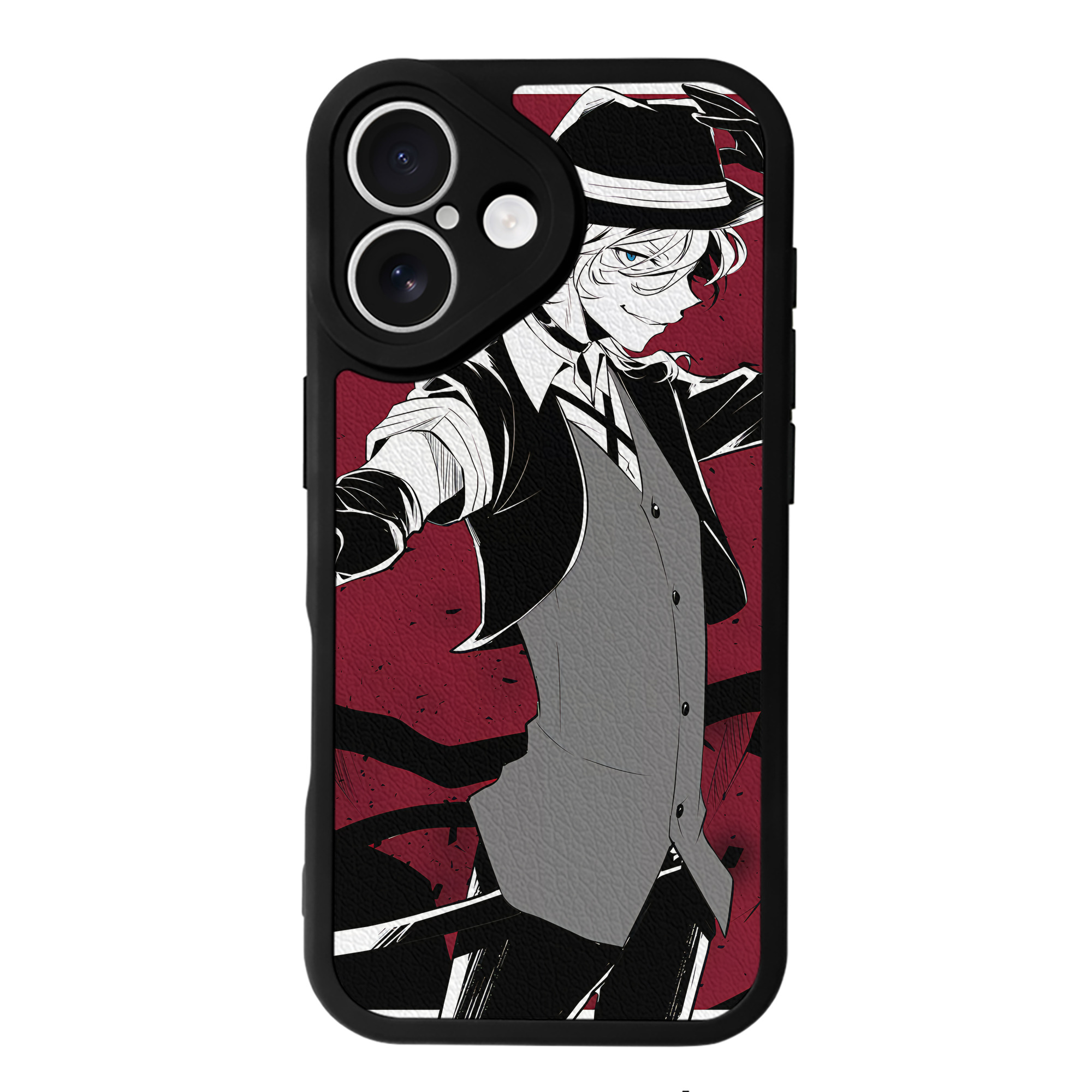 （画像用） 文豪ストレイドッグス Bungo Stray Dogs 【iPhone 16シリーズ対応】シリコンスマホケース（レザー調） 材質：シリコン